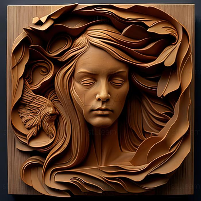 3D модель Стефани Роуз, американская художница. (STL)